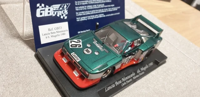 Lancia Beta Montecarlo N°51 DRM 1980 - Voiture Slot 1/32 Fly GB