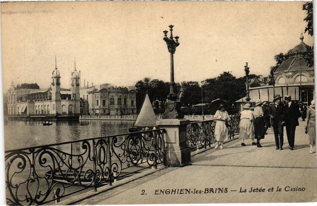 CPA Enghien les Bains La Jetee et le Casino FRANCE (1308259)