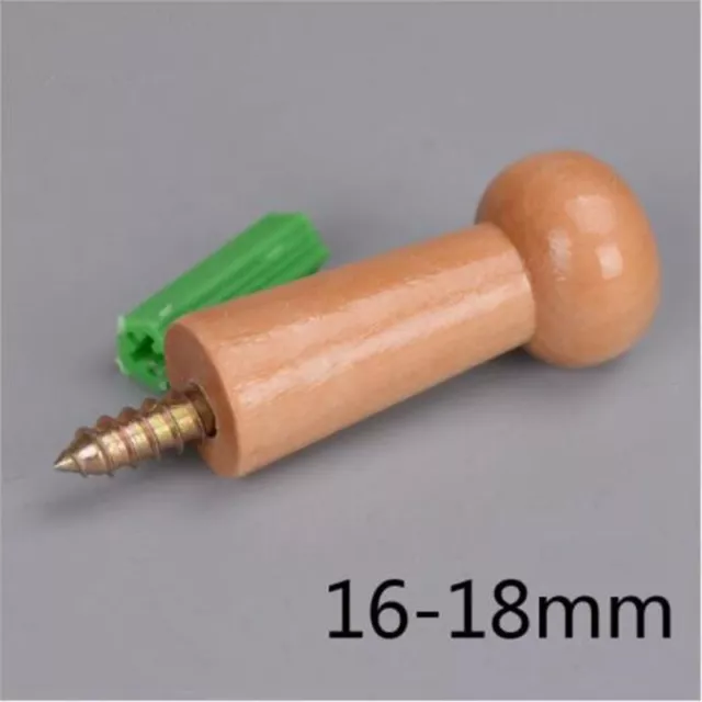 10X WOODEN Coat Jacket Towel Mug Shaker peg Wood HOOK with Screw/Wall Plug Set