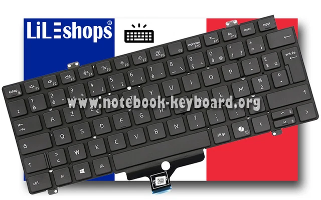 Repose-poignets Clavier Rétroéclairé Français Pour Dell Vostro 5401