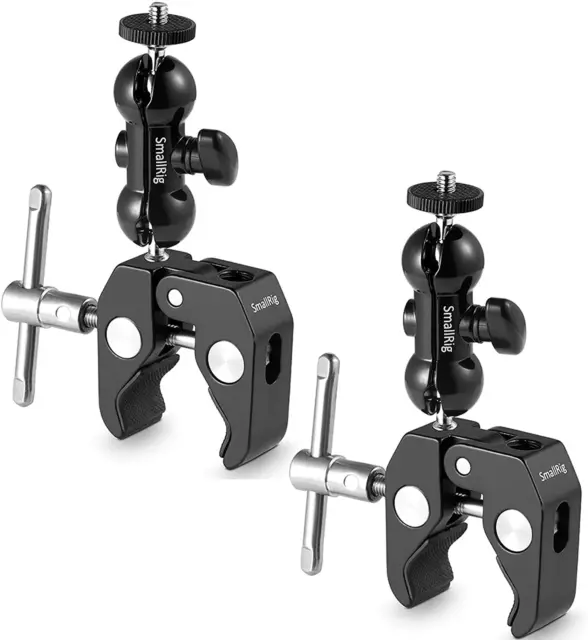 Smallrig Magic Arm Cool Ballhead Ball Head Camera Super Clamp Mount Bracket (2Pc