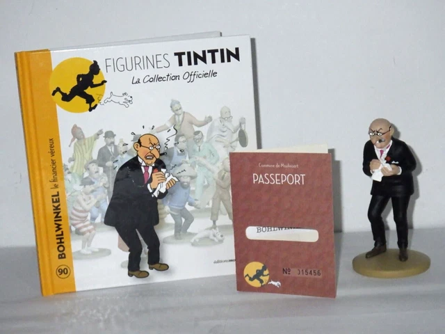 FIGURINE TINTIN COLLECTION officielle n°90 Bohlwinkel + Livret et ...