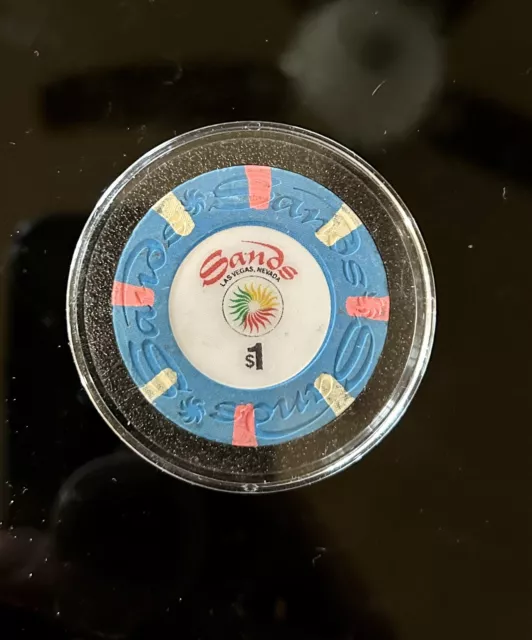 Sands Casino Chip $1 Las Vegas 1989