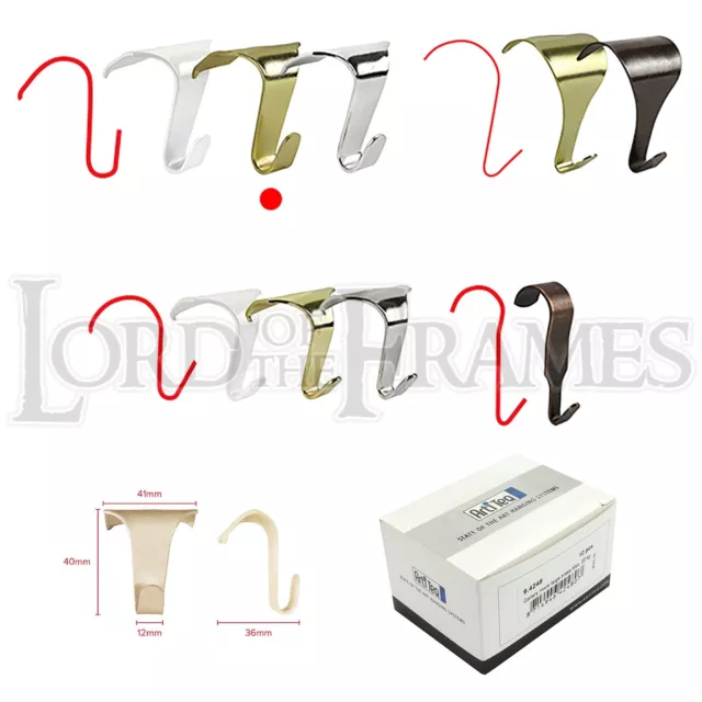 10 x ganci per stampaggio telaio telaio da appendere cornice 44x40 mm