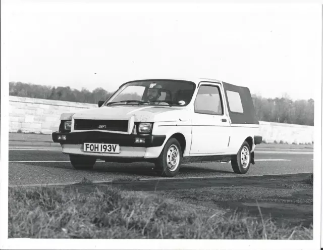 Austin Metro With Tilt Fitted B/W Photograph