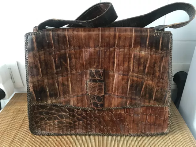 Sac en sales crocodile ancien