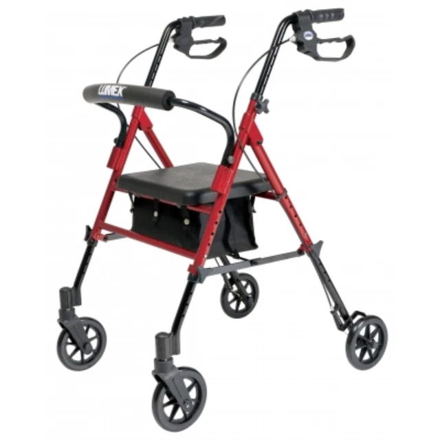 Set N Go Hgt Adj Rollator Burg Lumex