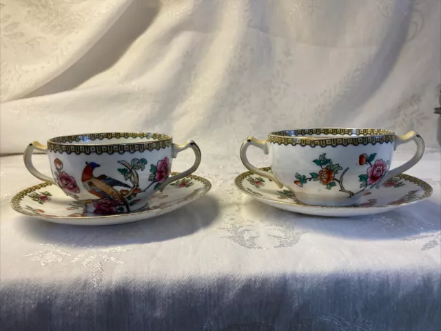 Antique Boullion Cups & Saucers Pointon's Stoke on Trent England 2