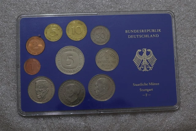 🧭 🇩🇪 Germany 1982 F Mint Set Cased B63 #355