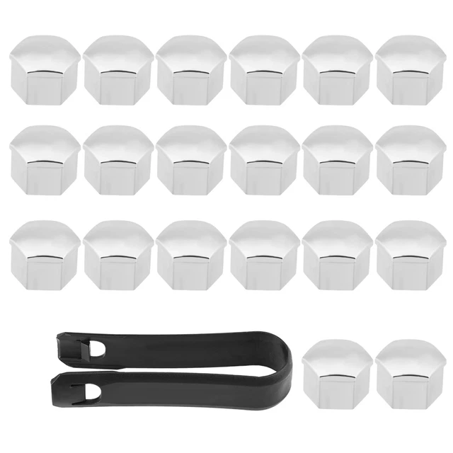 ✈ 20Pcs 17mm Tyre Wheel Hub Covers Lug Nut Bolt Screw Cover Protection Cap