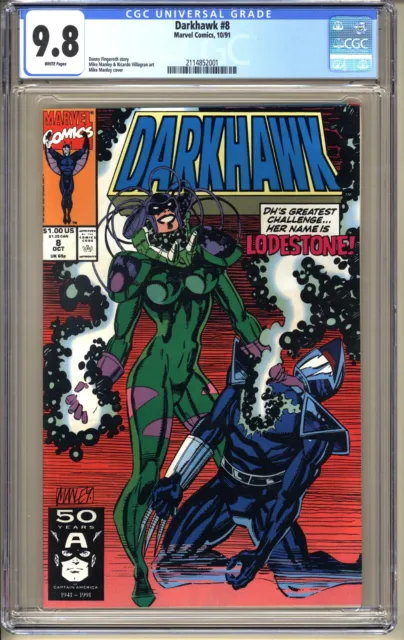 DarkHawk #8  CGC 9.8 WP NM/MT  Marvel Comics 1991 v1
