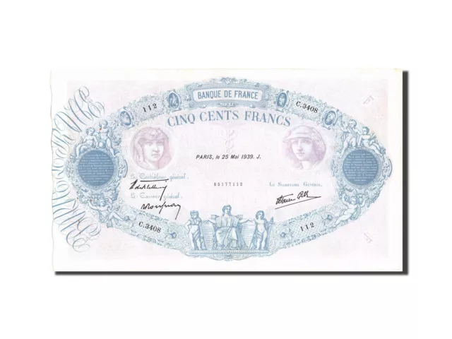 [#210561] Billet, France, 500 Francs, 500 F 1888-1940 ''Bleu et Rose'', 1939, 19