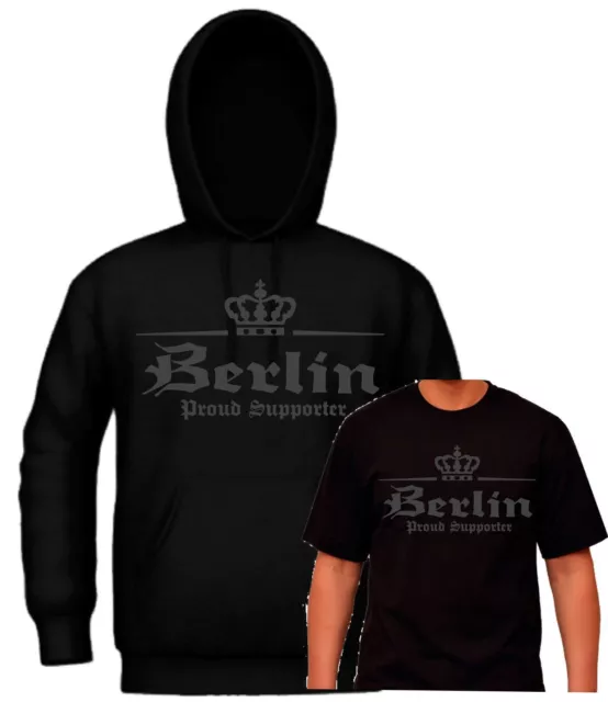 Berlin T-Shirt Kapuzensweat Hoodie Trikot Shirt für Hertha Union Fans Ultras