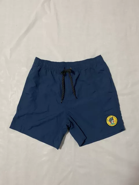 Quiksilver Peter Webb Art Series Blue Volley Shorts Mens Size XL