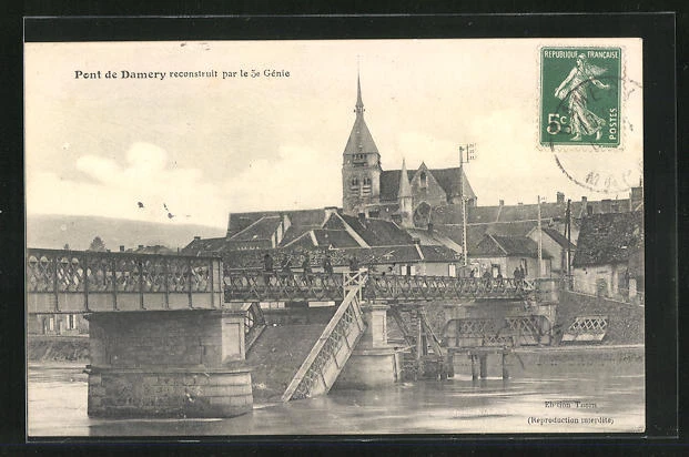 CPA Damery, le Pont