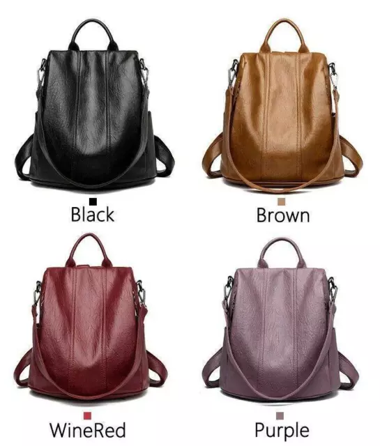 Women Backpack Genuine Leather Ladies Anti-theft Shoulder Bag Travel New Fashion