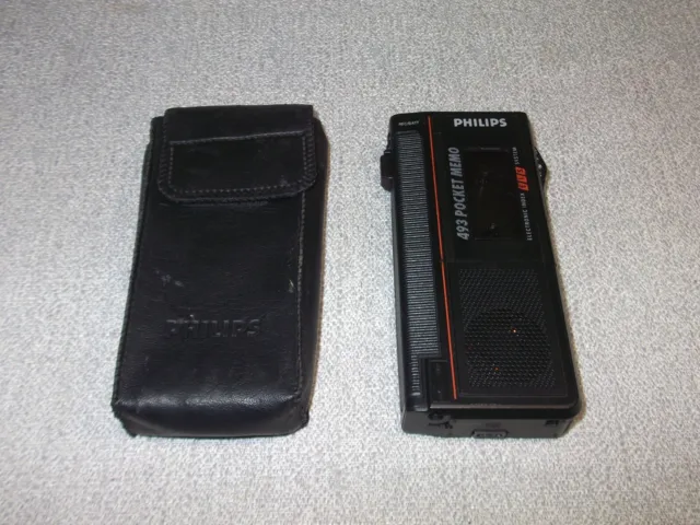 Philips Pocket Memo 493 Dictaphone Cassette Voice Recorder