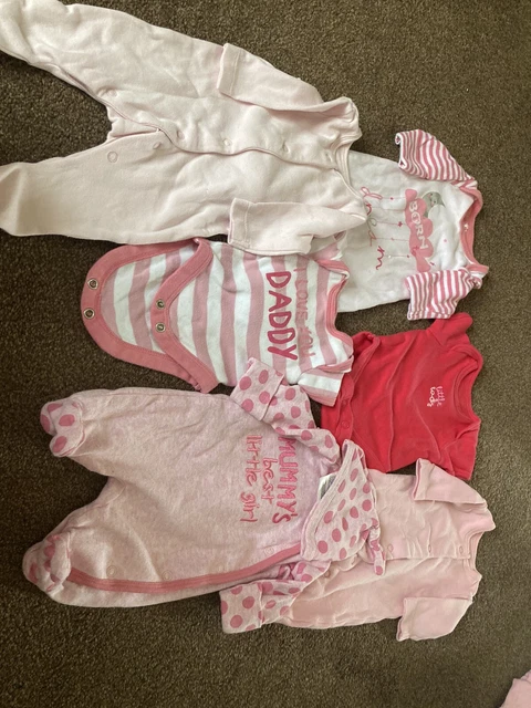 tiny early premature baby clothes bundle girls job lot ( dolls clothes )
