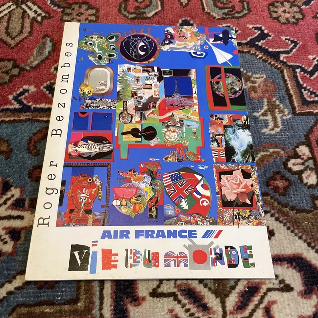 BEZOMBES CATALOGUE 16 Affiches AIR FRANCE Beaubourg Pompidou 1981 TBE