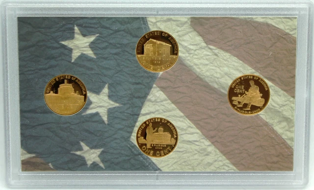 2009 S Lincoln Cent Proof Set 4 Coin Bicentennial No Box or COA US Mint