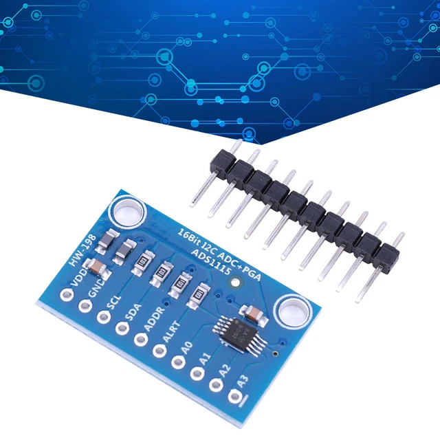 ADS1115 16 BIT I2C ADC Analog-to-Digital Converter for Arduino RPi (New ...
