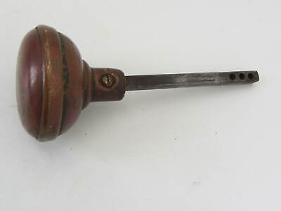 Vintage Antique Brass/Cooper Round 2.25" Door Knob With Spindle