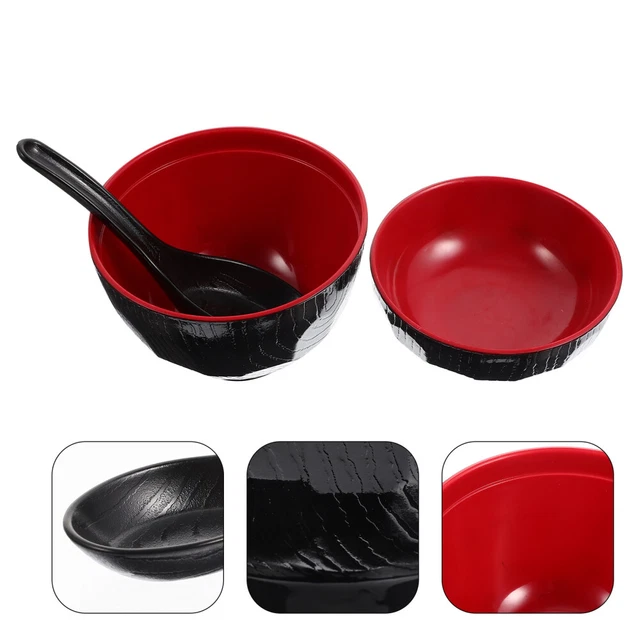 IMEEA Ciotola Portasnack A Forma Di Nave In Melamina - Piccola, Per Dessert, Sushi, Salse, Insalate, Colore Nero