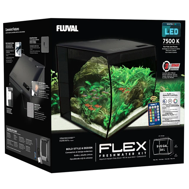 Fluval Flex Aquarium Kit - 9 Gallon - Open Box