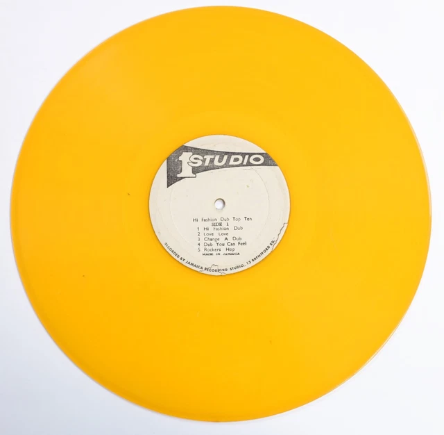 DUB SPECIALIST - HI FASHION DUB TOP TEN LP - ORANGE VINYL Rare