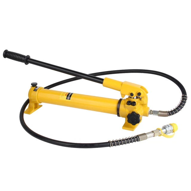 Pompe Hydraulique Manuelle 700 Bars CP-700 Avec Manomètre Et Tuyau 1,9m - Outil Puissant Et Sûr Pour Travaux Lourds