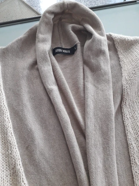 Cardigan Collo Sciallato Uomo Antony Morato Cotone E Lino Taglia L Slim
