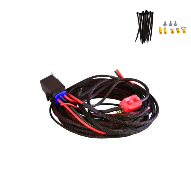 12V 30Amp Wiring Harness Automotive Heavy-Duty Fuel Pump Relay Kit W/Screws Ties