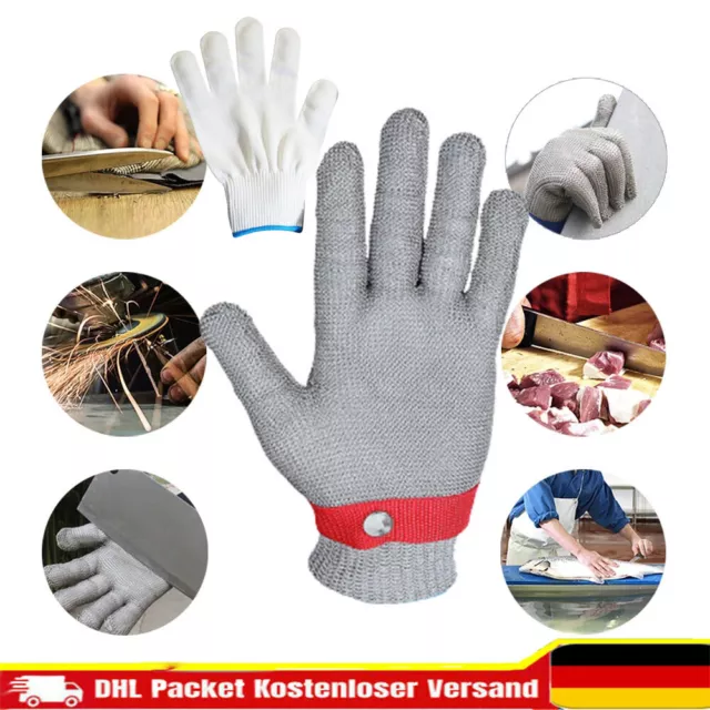 Metzgerhandschuh Fleischerhandschuh Edelstahl Schnittschutz Handschuh