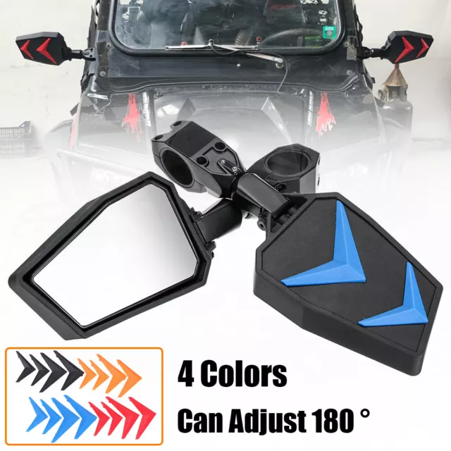 ATV Seeker Side View Mirrors 1.75" for Polaris RZR 800 / 900 / 1000 / XP Turbo