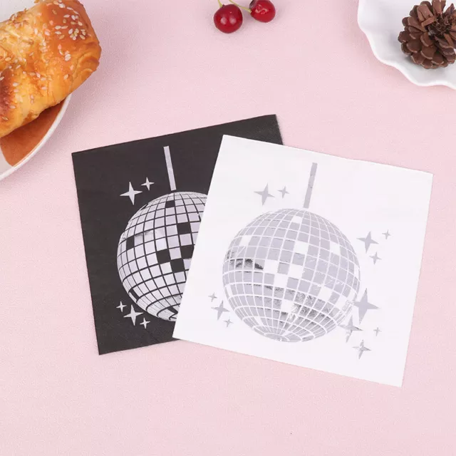 25PCS Disco Ball Cocktail Napkins Theme Bride To Be Dancing Queen Decoration  YF