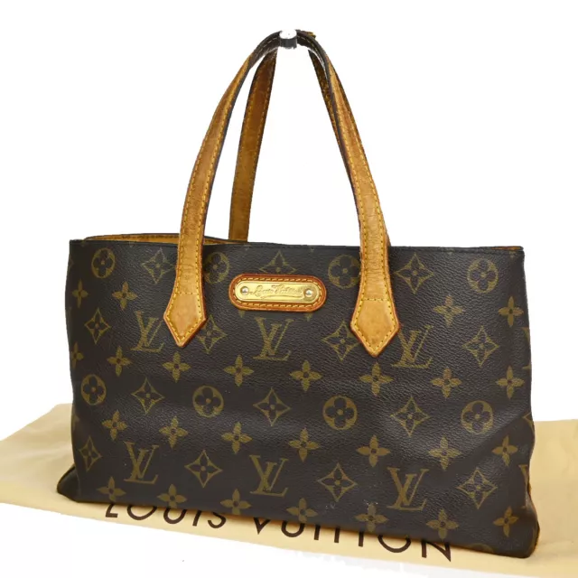 LOUIS VUITTON Wilshire PM Hand Tote Bag Monogram Leather Brown M40595 68YD985