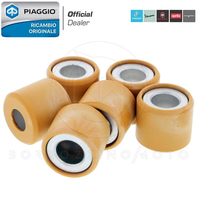 Kit 6 Rulli Variatore Originali Piaggio Mp3 Ie Touring 125 2011 2012