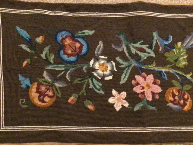 "Panel de tapiz completo 'Jacobeo Floral 16"" x 37,5""