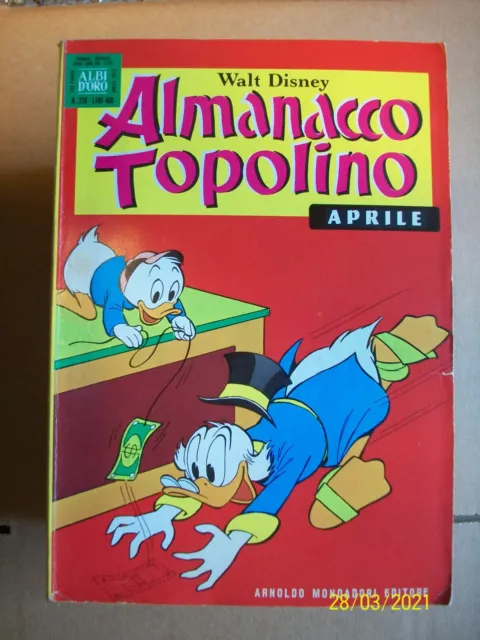 Almanacco Topolino =N° 220 = Aprile 1975 =Walt Disney = Albi D'oro= Mondadori