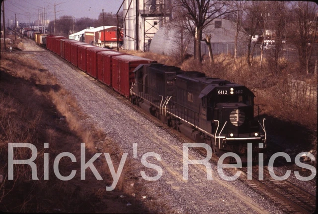 Original Slide ICG 6112 Illinois Central Gulf Kankakee IL 1994 WC Freight Action