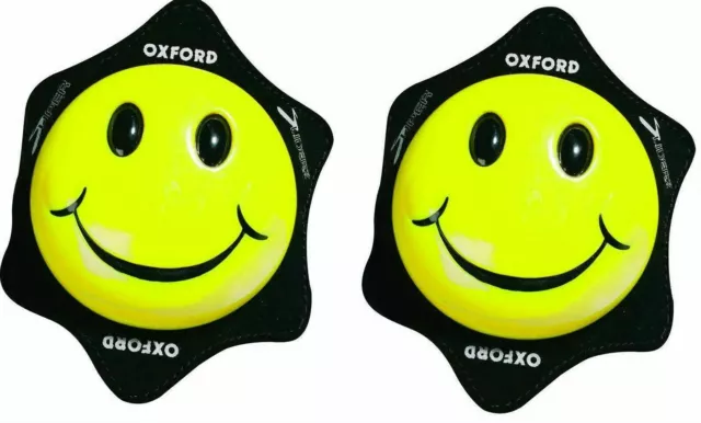 Oxford Coppia Saponette Tuta Moto Protezione Smile Faccina Nere Pista Strada