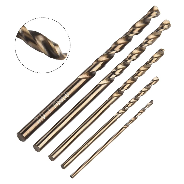 HEAVY DUTY HSS M35 Cobalt Drill Bit Set for Stainless Steel Multiple ...
