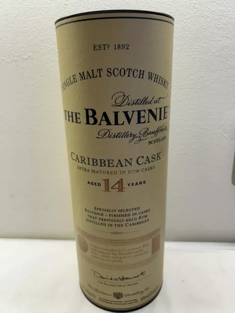 The Balvenie|Empty Bottle|Caribbean Cask|Aged 14 Years Old|