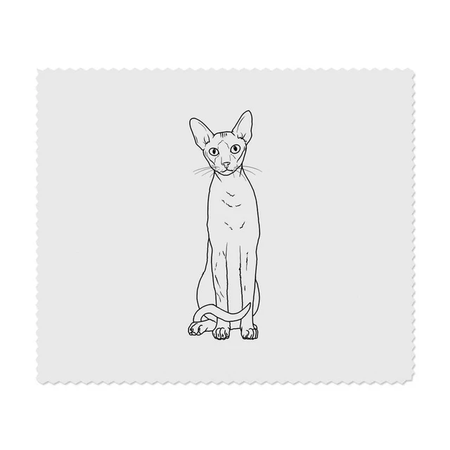 2 paños de limpieza para lentes/gafas de microfibra ""Cornish Rex"" (LC00019569)