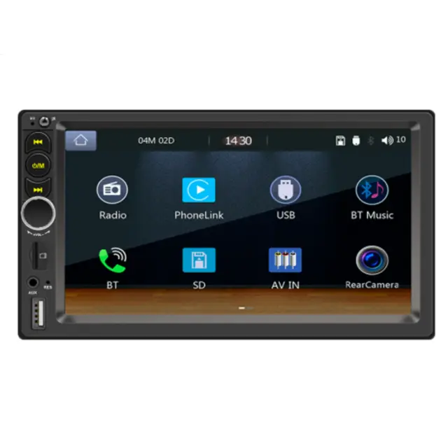 Car Stereo Radio 7in Bluetooth MP5 Player Double 2DIN Touch Screen Carplay AUX