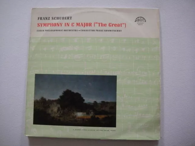 Conductor - Franz Konwitschny, Schubert: Symphony in C major 'The Great' LP