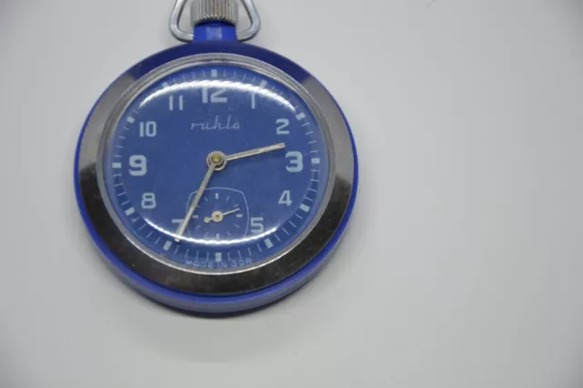 Ruhla schöne Uhr  DDR Taschenuhr KALIBER 83