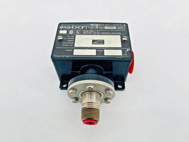 New Ashcroft B420B 1000PSI Pressure Switch 15A 125/250VAC