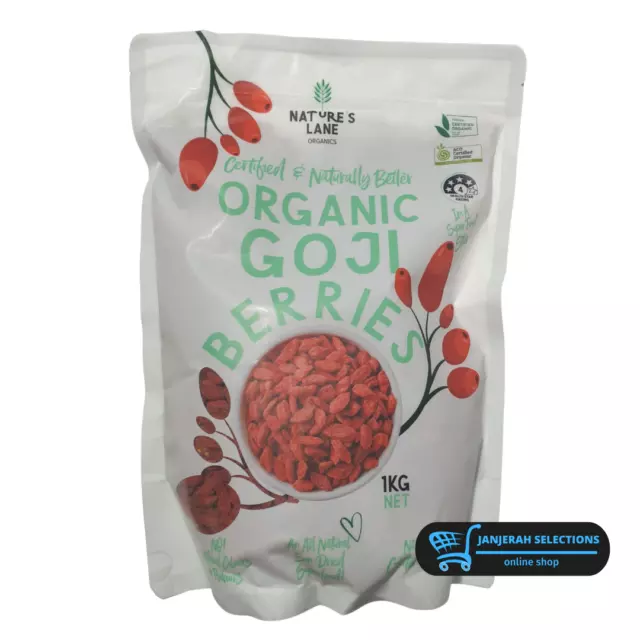 Organic Goji Berries - 1 kg Natural, Gluten Free