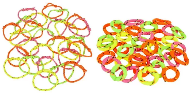 288  Neon Friendship Bracelets, Rings, Vending, Party Favor, Pinatas, Redemption